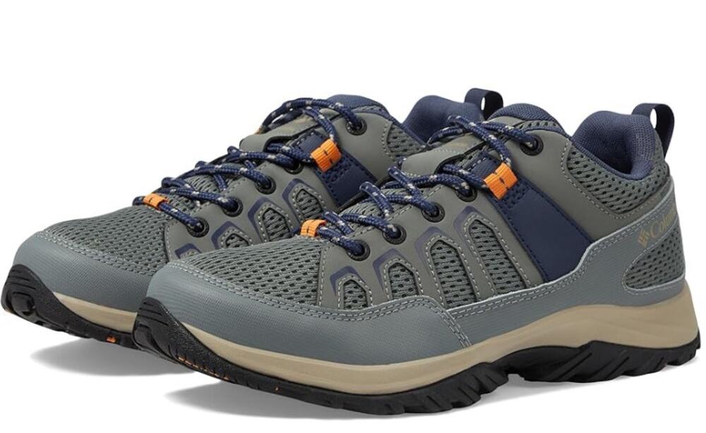 Columbia Womens Granite Trail Hiking Shoes Size 9.5 Blue Grey Waterproof NIB